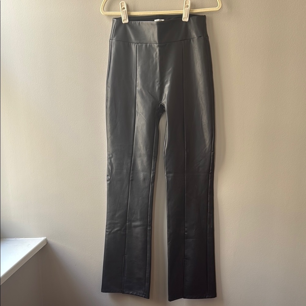 Abercrombie & Fitch Black Vegan Leather Pants
